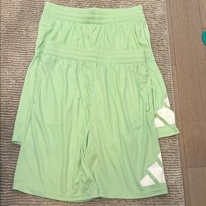 Adidas Mint Green Regular Fit Shorts 2 Pack - unworn but no tags (large 14/16)